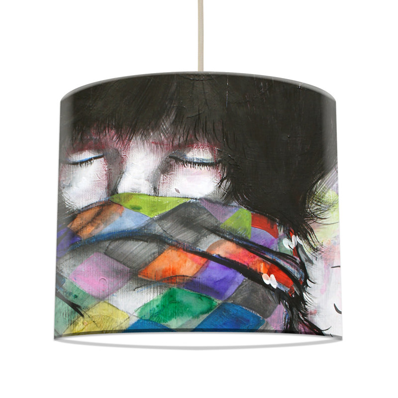 Elim 29cm H Paper Drum Pendant Shade ( Screw On )