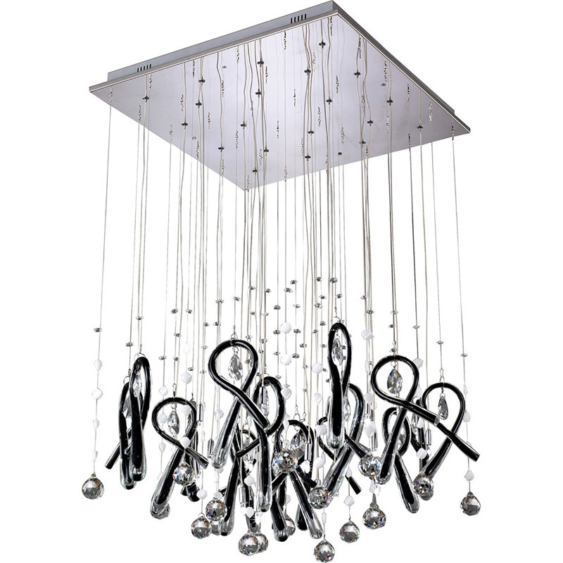 20 - Light Crystal Chandelier, White