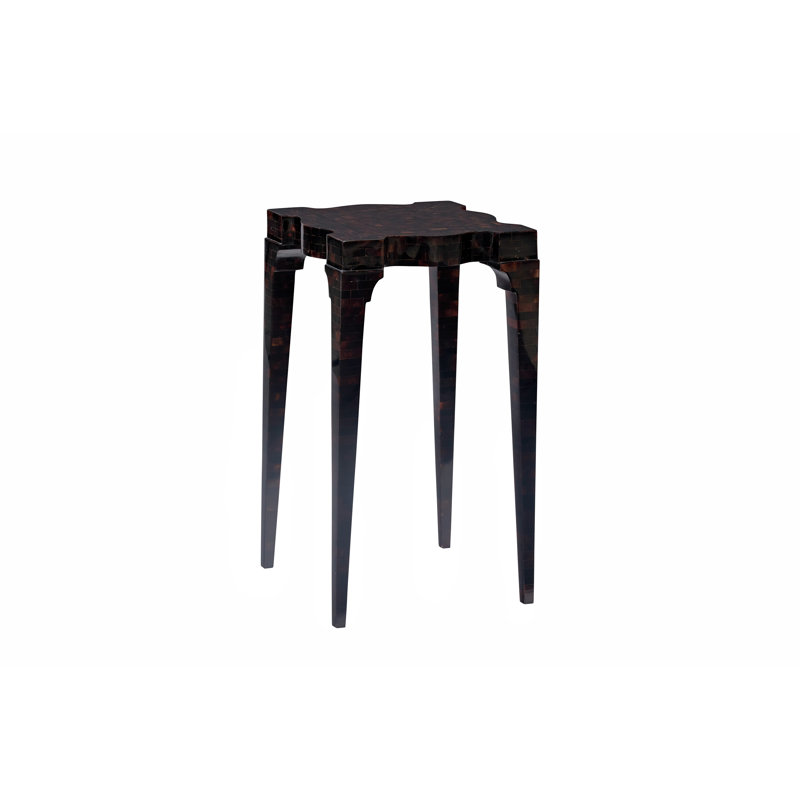 Trouvé End Table, Brown Pen Shell