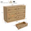 Commode 6 tiroirs l 47,24 po