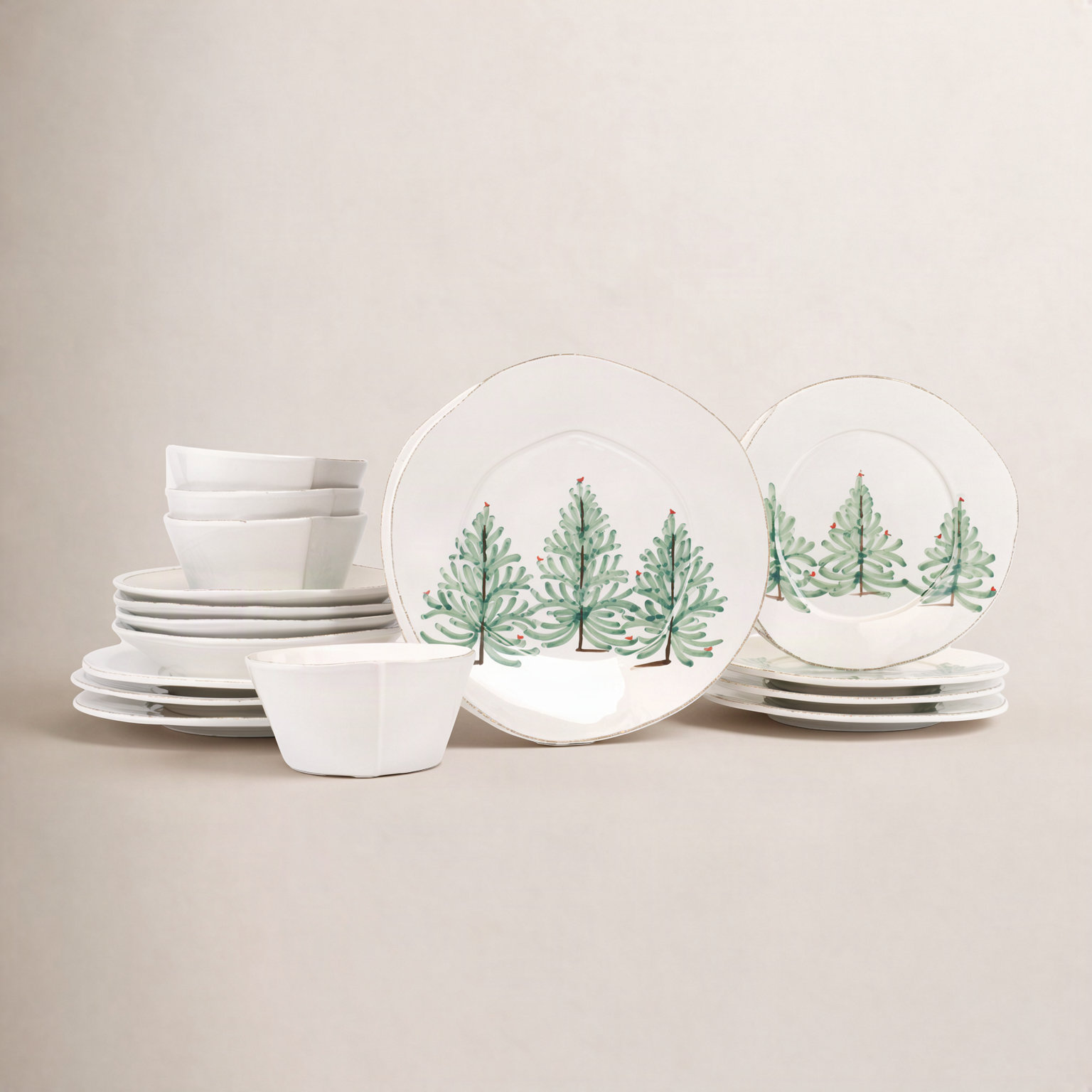 Lastra Holiday Handmade Stoneware Dinnerware Set