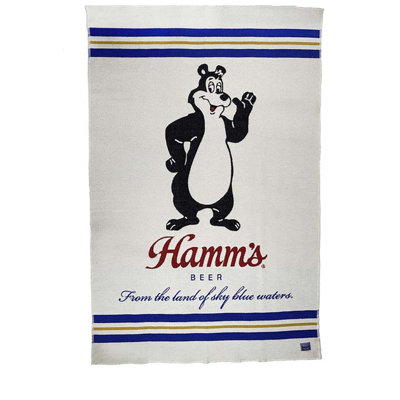Jeté en laine Hamm's Beer Bear
