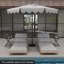 Parasol de patio à 9 niveaux avec abri de protection de 9 pieds-1446054319