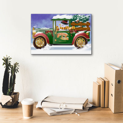 «Yuletide Livraison» par Bigelow, illustrations sur toile