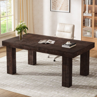 63'' Solid Wood Rectangle Computer Desk