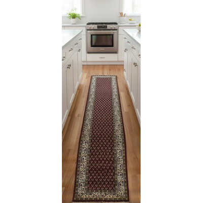 Abdulmalik Performance Wool Floral Indoor Rug