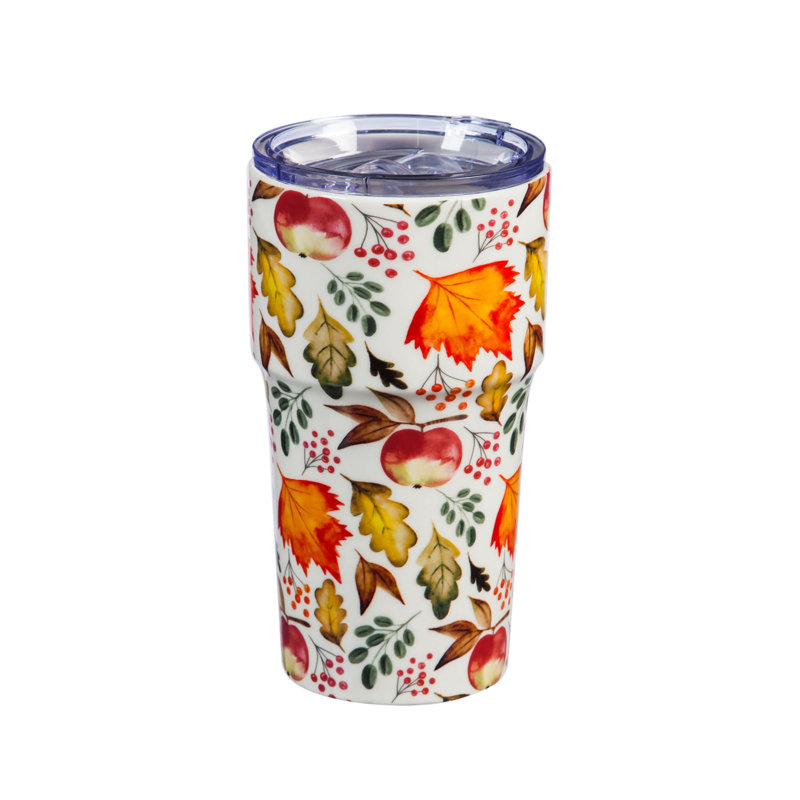 Gobelet de voyage en céramique à double paroi 13 oz Bounteasant Orchard
