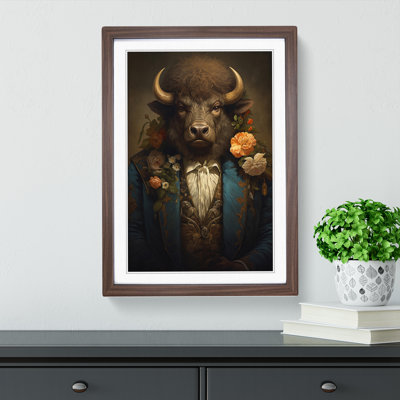Bison Rococo - Framed Print