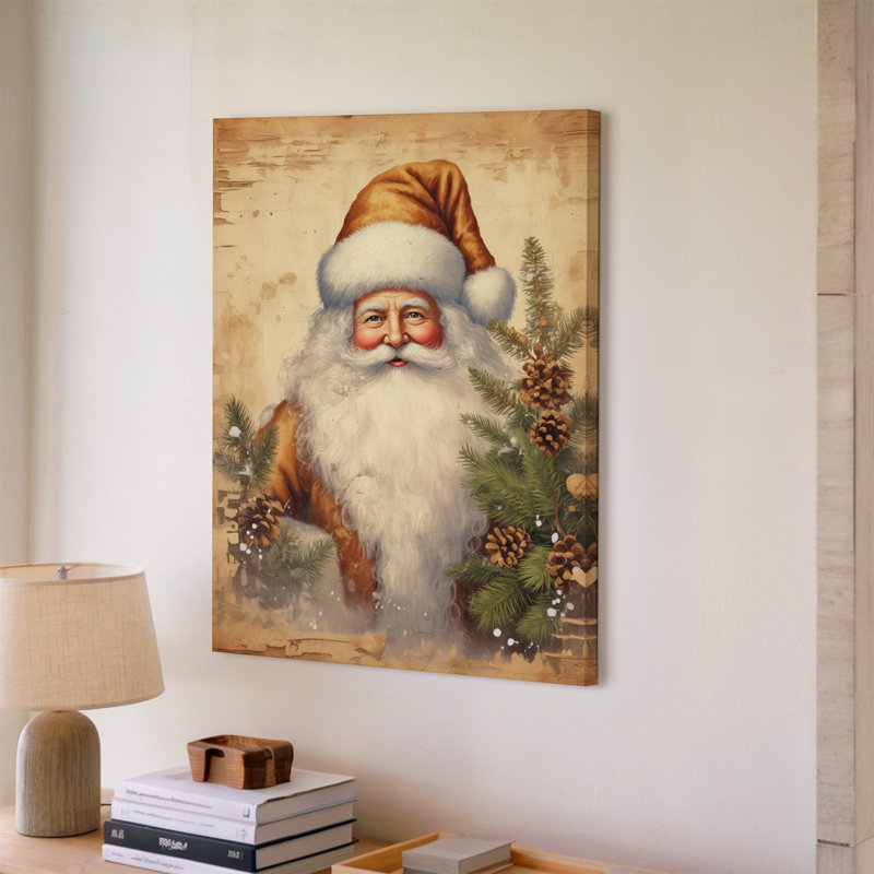 La toile crée une illustration d'un homme plus joyeux avec un art mural, H 30 po x l 20 po