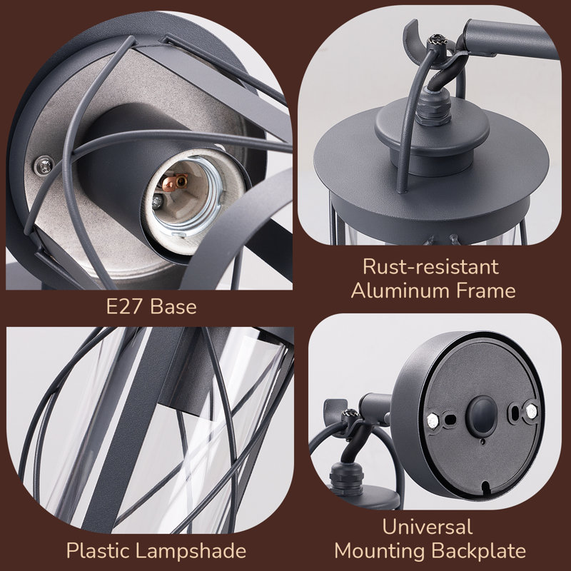 20.5cm H Outdoor Wall Lantern
