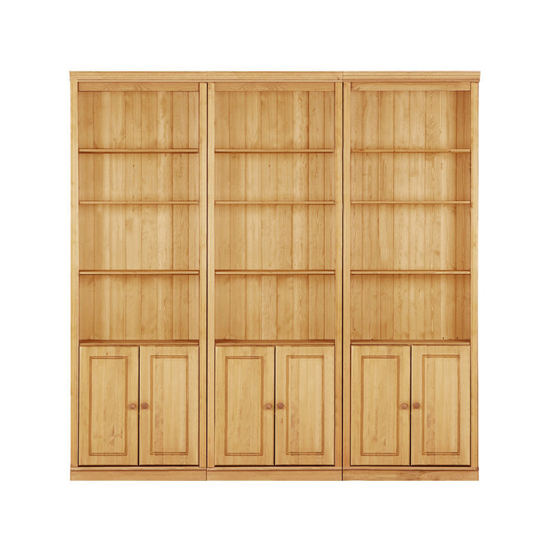 Delbis 223cm H x 222cm W Library Bookcase