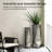 Metal Geometric Antique Silver Floor Vases