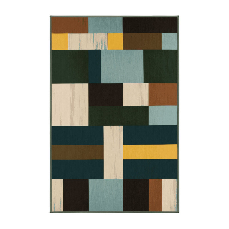 Pixel Pattern Plains Rug, Rectangle 8' x 12'