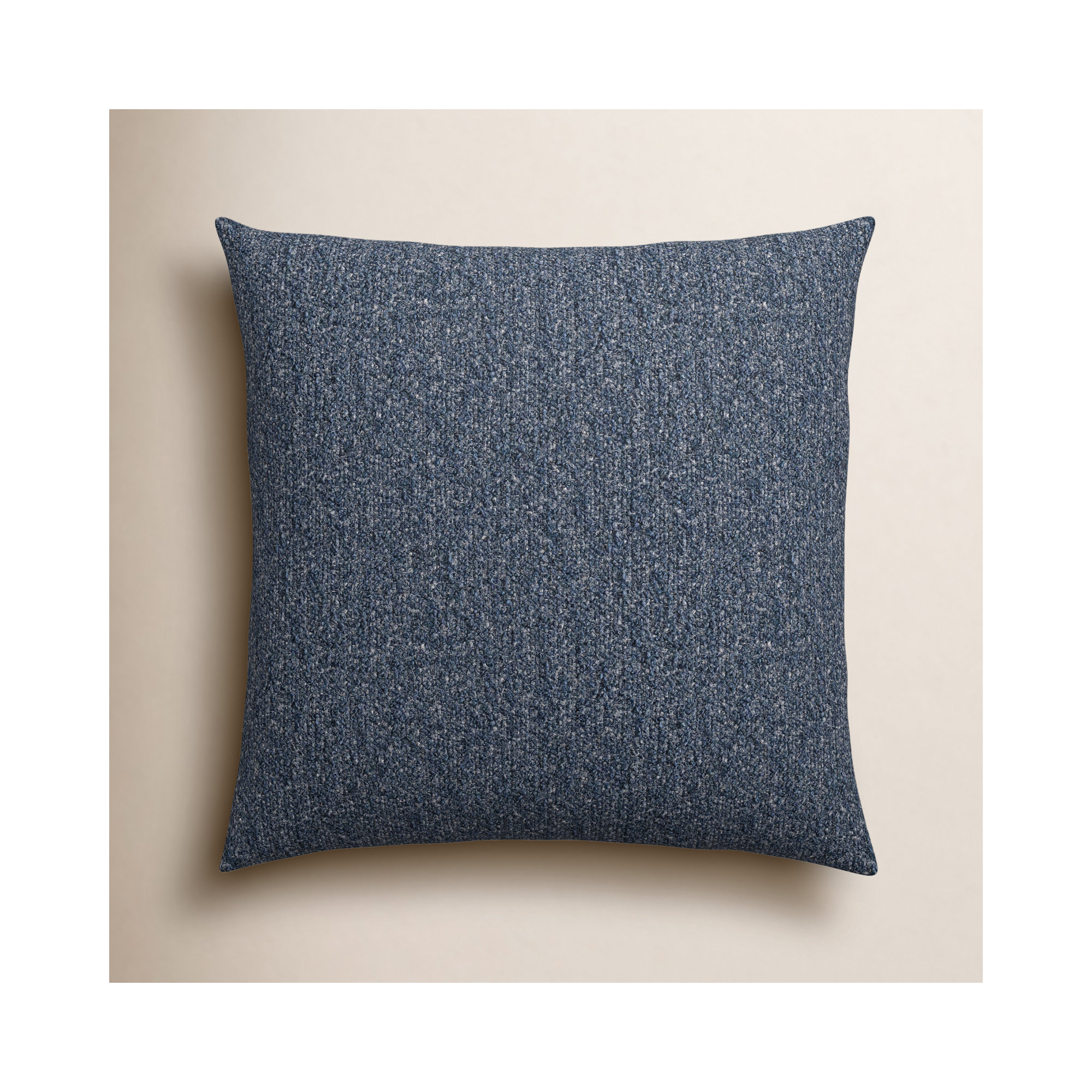 Felice Sunbrella® Boucle Indoor/Outdoor Throw Pillow, Indigo, 22" x 22" 