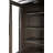 16 Inch Bath Storage Glass Cabinet in Chocolate Oak-1304095312-1304095314