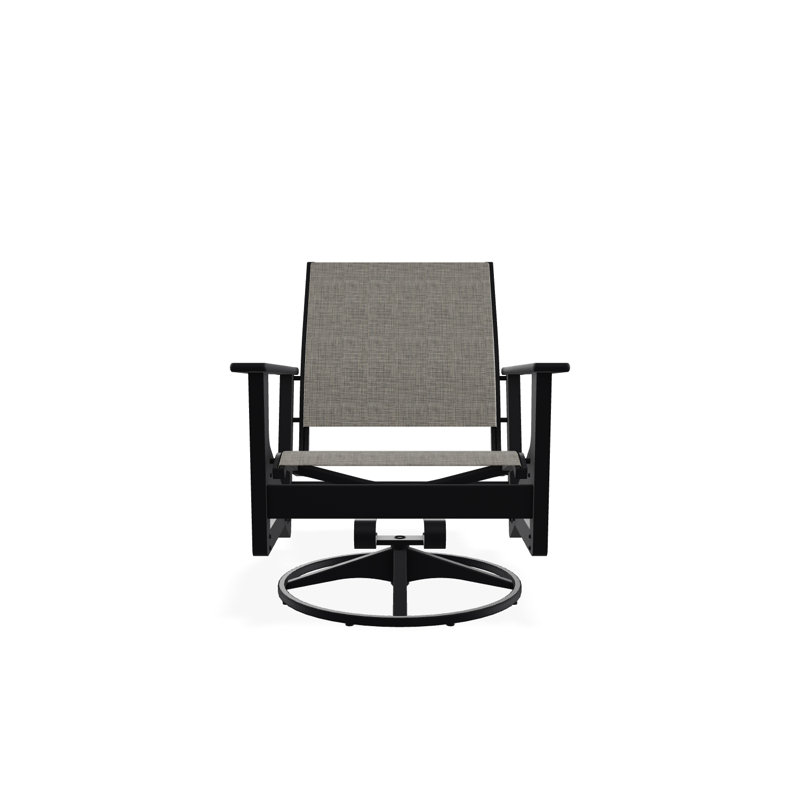 Chaise longue pivotante Wexler, Noir, noir, noir, noir, Tempête