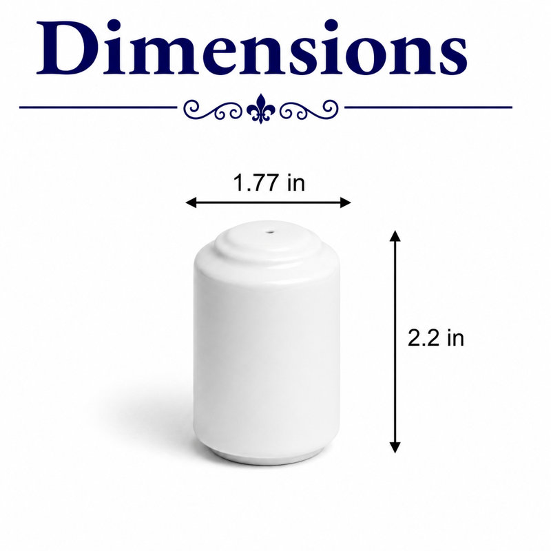 PRIME IVORY Premium Porcelain Prime Pepper Shaker | Ivory | Microwave & Dishwasher Safe