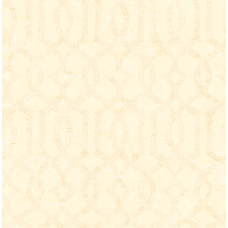 Rouleau de papier peint Myrto Lattice, Crème