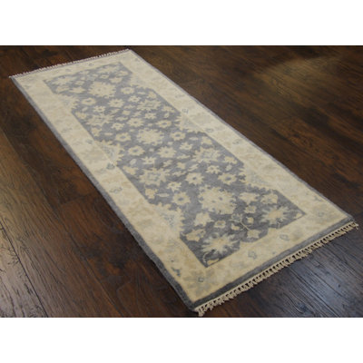 One-of-a-Kind 2'6" X 6' New Age Runner Wool Area Rug in