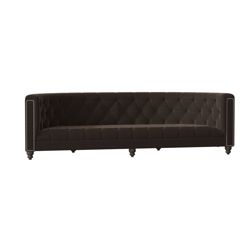 Canapé Sarah, Blanc antique, Nickel brillant, Graphite Metrolinen