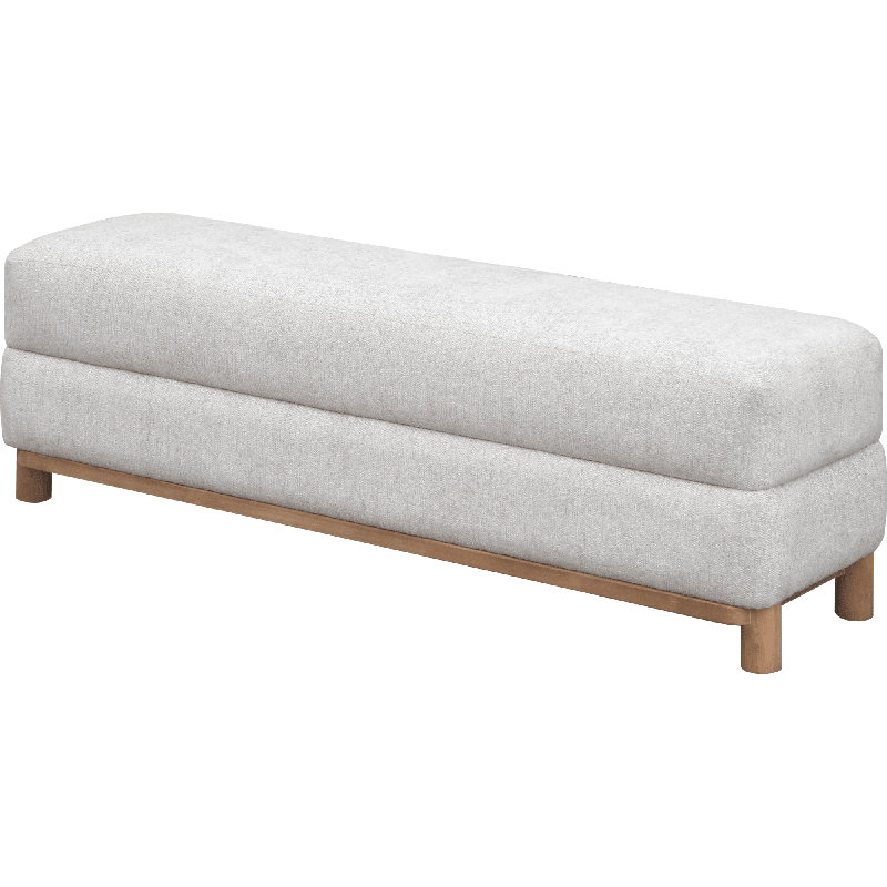 Banc en bois et rembourré Hollis
