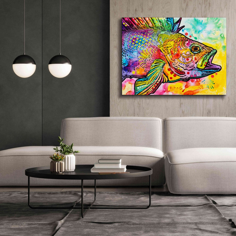 'Fish' by Dean Russo, Canvas Wall Art, 40" H x 54" W x 1.5" D