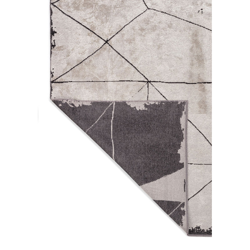 Anae Abstract Hand Loom Indoor / Outdoor Area Rug, Rectangle 6'6" x 8'2"