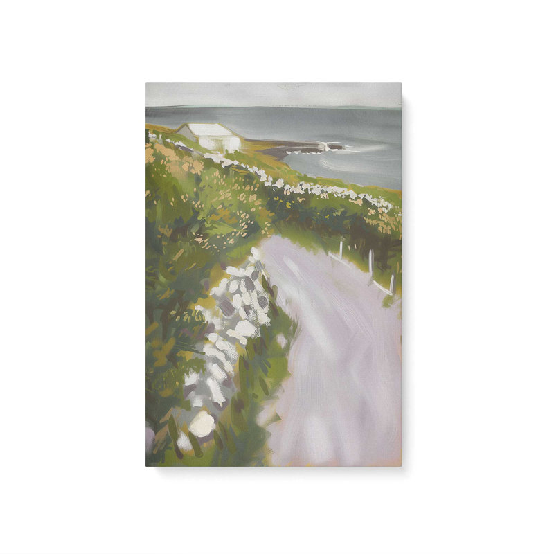 «Serene Pathway by the Sea I», reproduction sur toile, Toile tendue, H 20 po x l 30 po x P 1,25 po
