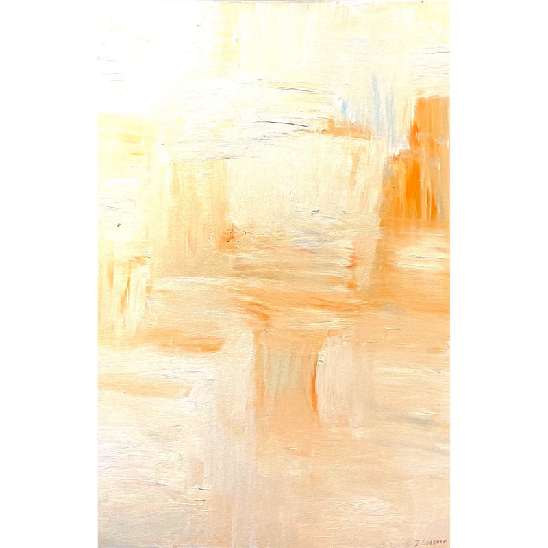 White And Orange Painting