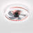 Frauly 19.7 Inch Led Enclosed Low Profile Ceiling Fan With Light-1222760579-1215559985