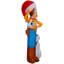 Airblown Christmas Light-Woody avec bonhomme de neige-scène-Disney