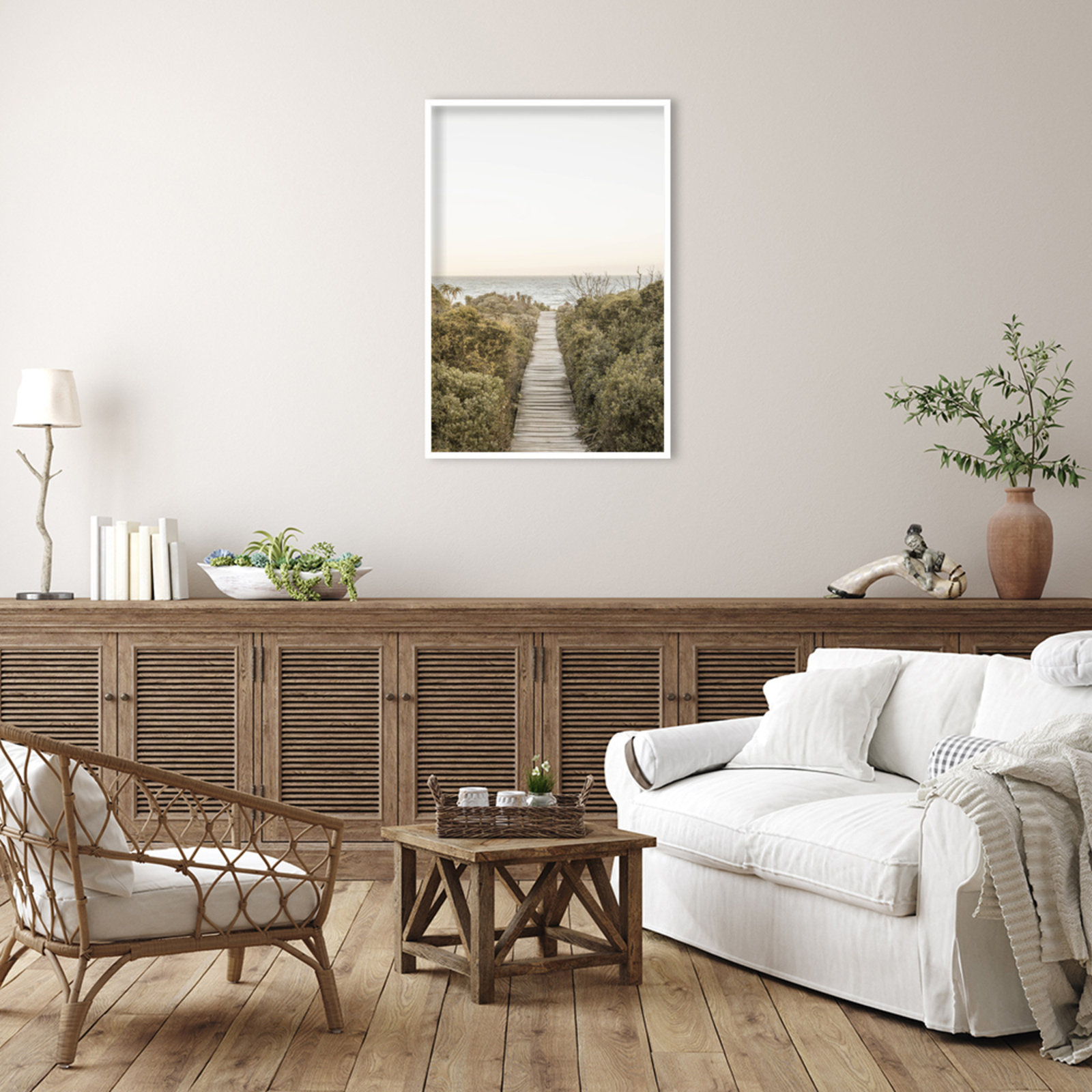 Partlow "Boardwalk" Print by Shot by Clint, White, 41" H x 28" W