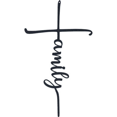 Family Cross Wall Décor