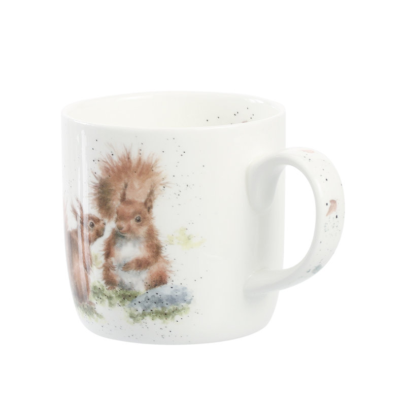 Wrendale Designs, Fine Bone China - Between Friends (Squirrel) Mug