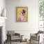 Pink Bandana' Framed Print on Glass