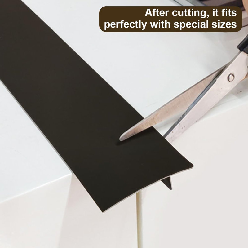 Silicone Kitchen Stove Counter Gap Covers, Anti-Slip Non-Tacky Filler Seals Spills Between Counter, Stovetop, Oven, Washer, Set Of 2 (21 Inches, Black)