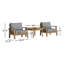 Ensemble de patio 3 pièces en teck Alaina-1732697150