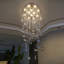 Grand lustre en cristal avec escalier avec 32 ampoules DEL Drianna W32X100