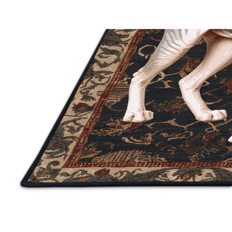 Washable Don Sphynx Cats Area Rug, Square 6'