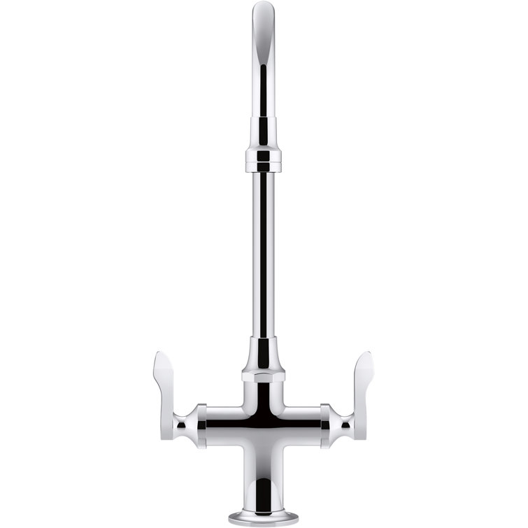 Triton Bowe Bowe™ 0.5 GPM Monoblock Gooseneck Bathroom Sink Faucet with Aerated Flow and Lever Handles, Drain Not Included