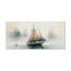Voilier ancré - art sur toile de bateau côtier-86809948-135244227