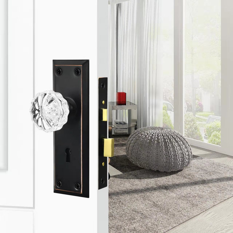 2'' Diameter Interior Mortise Round Knob, Oil Rubbed Bronze