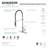 Kingston Brass Paris Single-Handle 1-Hole Deck Mount Pre-Rinse Kitchen Faucet