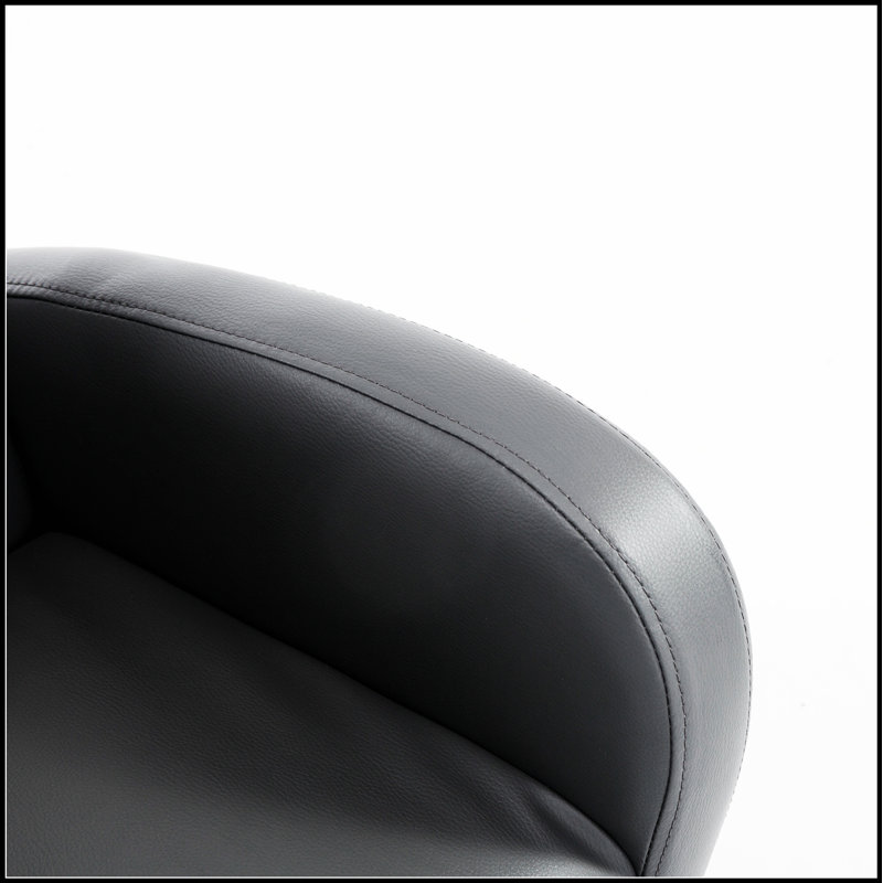 Chaise berçante en cuir de polyuréthane pour enfants avec poche latérale pour une assise confortable et durable, idéale pour les tout-petits