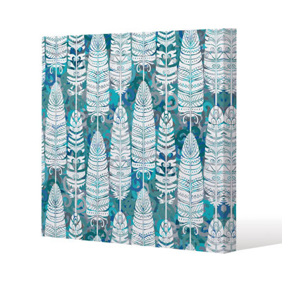 Tribal art animal Slim Style Canvas Print
