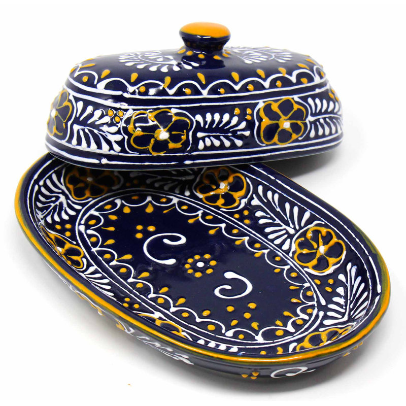 Charlton Home Camargue Ceramic Butter Dish