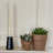 4'' H Stone Tabletop Candlestick
