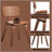 Casson 5Pcs Walnut Finish Dining Room Set