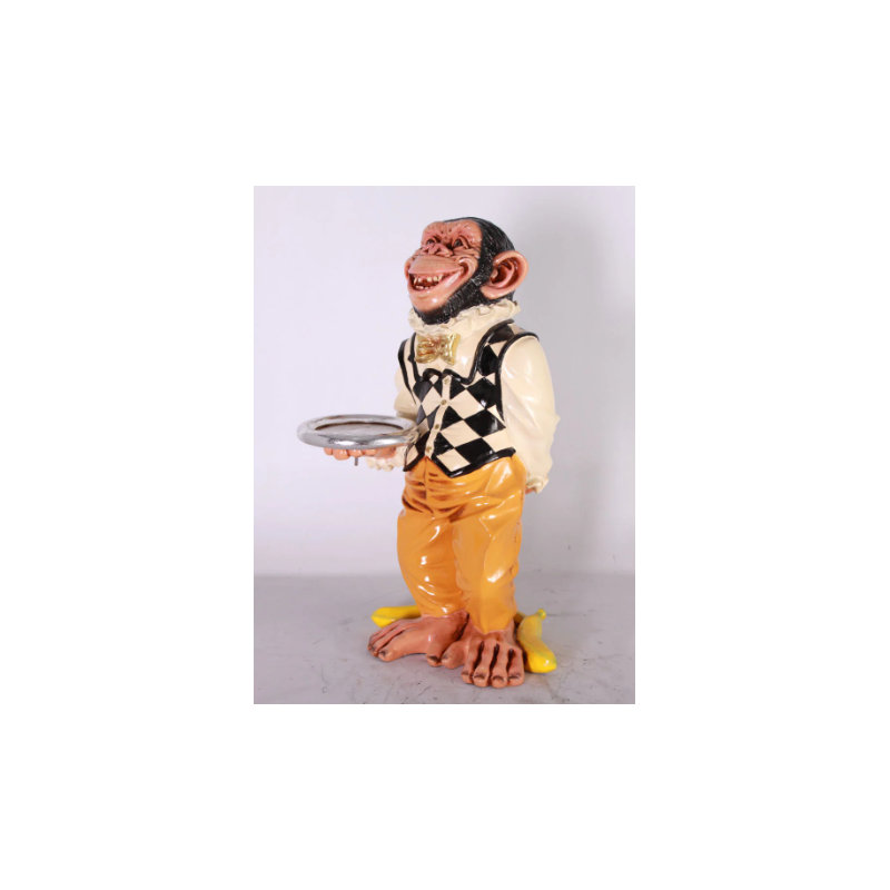 Small Monkey Butler Statue