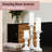 12'' Handcrafted Mango Wood Pillar Candle Holder Set – Rustic 3-Piece Set for LED Candles-767269430